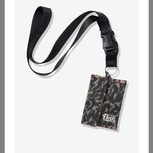 PINK VS wallet / lanyard
